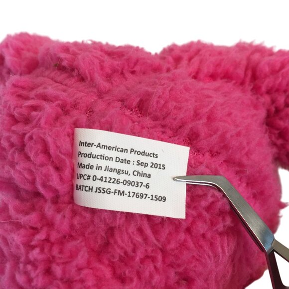 Inter-American Pink Monkey 9" Plush Stuffed Animal Toy Sherpa Fur Ape Chimpanzee - Picture 7 of 9